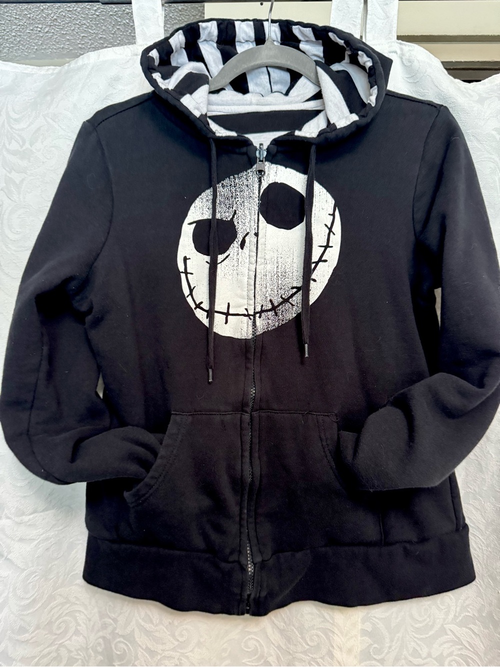 Reversible Zip up Hoodie Jack Skellington